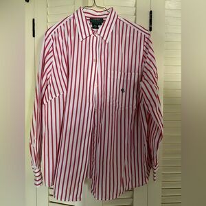 Women’s Long Sleeve Striped Ralph Lauren Shirt - Blouse